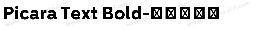 Picara Text Bold字体转换